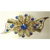 Image 1 : 40's Filigree Rhinestone Brooch #1367794