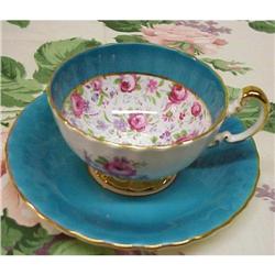 STUNNING AYNSLEY CUP & SAUCER - CHINTZ #1367822