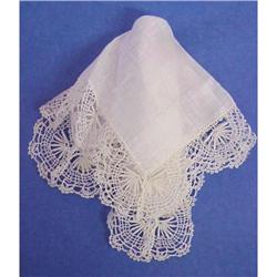 Wedding Hanky Bobbin Lace Border #1367869