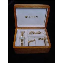 Womans Citizens Watch, Bracelet & Earrings #1367909