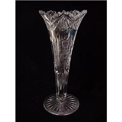 Trumpet Cut Glass Vase #1367933