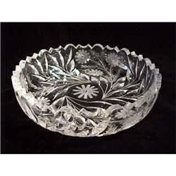 Elegant Cut Glass Low Bowl #1367939