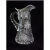 Image 1 : Beautiful Cut Glass Water Pitcher #1367940