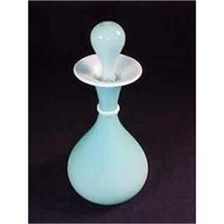 Powder Blue Handblown Cologne Bottle #1367948