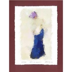 "Lady on a Walk" - Colour L.E. Lithography #1367960
