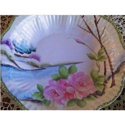 Nippon E-OH Landscape Painted Berry Service #1368000