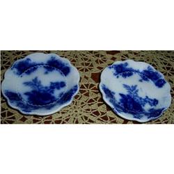 English Floral Flow Blue Pattern Butter Pats #1368016