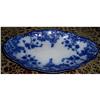 Image 1 : W.H. Grindley Marie Flow Blue Oval Relish Bowl #1368017