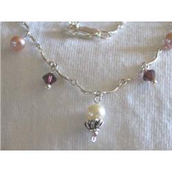Swarovski  crystal, Cultured f/w pearl sterling#1368039