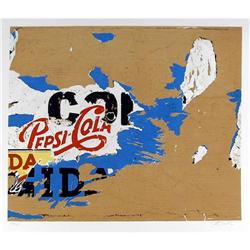 Mimmo Rotella S/N Serigraph, Pepsi Cola #1368063