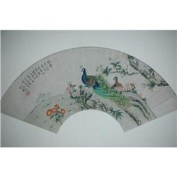 20th Century Chinese Fan Painting #1368094