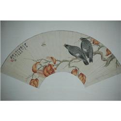 20th Century Chinese Fan Painting #1368096