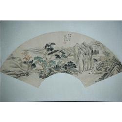 20th Century Chinese Fan Painting #1368108