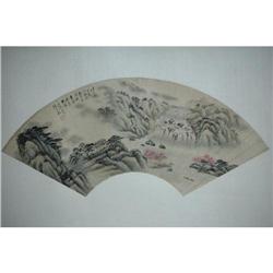 20th Century Chinese Fan Painting #1368109