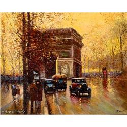 R. ATOYAN PARIS ORIGINAL OIL ON CANVAS  #1368115