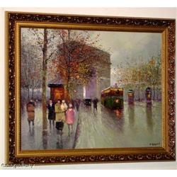 R. ATOYAN PARIS ORIGINAL OIL ON CANVAS  #1368116