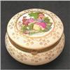 Image 1 : German Porcelain Flirt Scene Trinket Jar #1368272