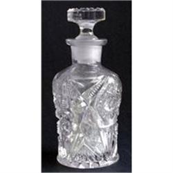 Old New England Crystal Glass Perfume Bottle #1368312