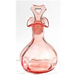 Pink Depression Glass Perfume Bottle or Cruet #1368318