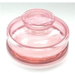 Pink Depression Glass Rouge and Powder Jar #1368342