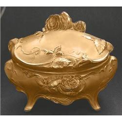 Ormolu Art Nouveau Rose Jewelry Casket #1368346