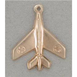 14K Rose Gold Jet Plane Charm #1368482