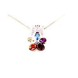 1.15ctw. Multi- Gemstones & Diamond Pendant #1368486