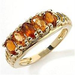 Hessonite and Spessartine Garnet Ring #1368488