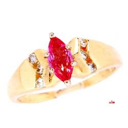 .75ctw. Pink Sapphire &  Diamond Ring #1368490