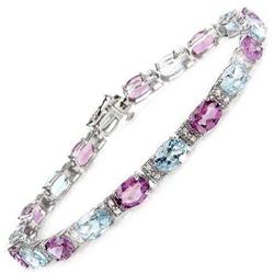 16.35ctw. Amethyst, Blue Topaz & Diamond #1368495