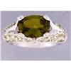 Image 1 : Idocrase (Vesuvianite) & Peridot Ring #1368496