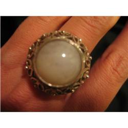 VINTAGE 800 Silver Huge Ring Poland #1368499