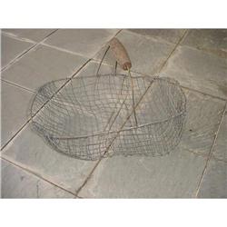 Old French wire eggs collector basket Cir. 1920#1368609