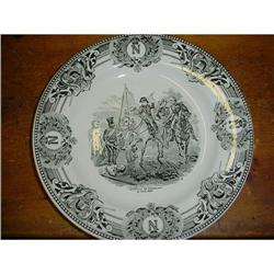 Pair of plates "Napoleon" by Boch #1368614