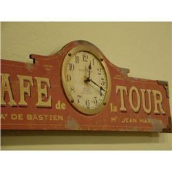 French wall clock Cafe de la Tour #1368628