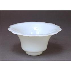 Old Chinese Export White Peking Glass Bowl #1368632