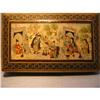 Image 1 : Old hand painted Persian miniature Box!  #1368697