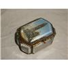 Antique bevelled glass box with picture of #1368771