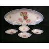Image 1 : ANTIQUE ROSES LUSTRE CELERY BOWL SET #1368980
