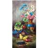Image 1 : RARE Emilie Preyer's Oil Painting, "Still Life"#1389063