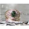 Image 1 : RHJ CZ Pinky Ring &Simulated Emerald (YAG) #1420515