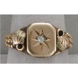 Victorian old mine-cut diamond ring #1420795