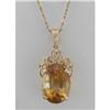 Image 1 : 14K Citrine Pendant/Enhancer #1420797