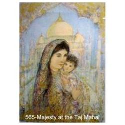 Her Majesty at the Taj Mahal signed & numbered #1420800