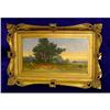 Image 1 : American Landscape Pastel Painting Gilt Frame #1421361