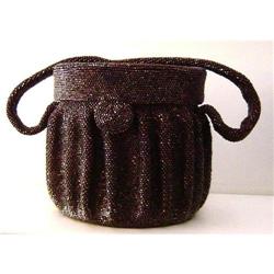 Magda Makkay Bronze Beaded Handbag #1421453