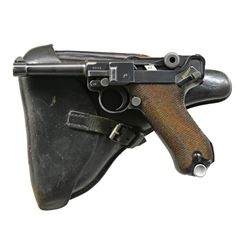MAUSER S/42 LUGER 1938 DATED SEMI AUTO PISTOL.