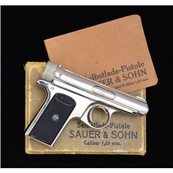 JP SAUER BOXED MODEL 1913 SEMI-AUTO PISTOL.