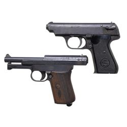 SAUER & SOHN 38H & MAUSER 1914 SEMI AUTO PISTOLS.