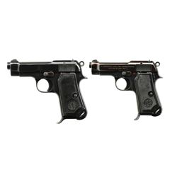 2 BERETTA (MODEL 1934 & 1935) SEMI AUTO PISTOLS.